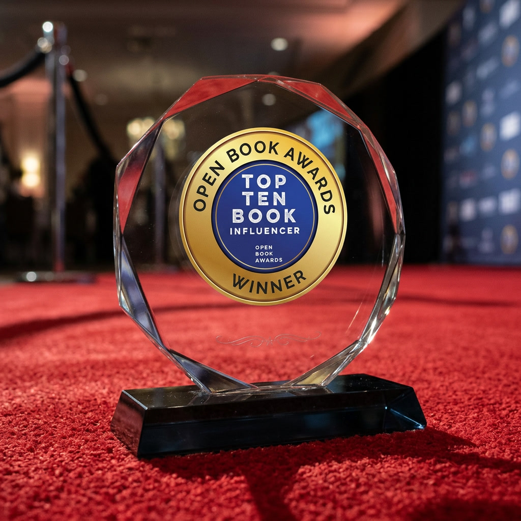 Open Book Awards trophy